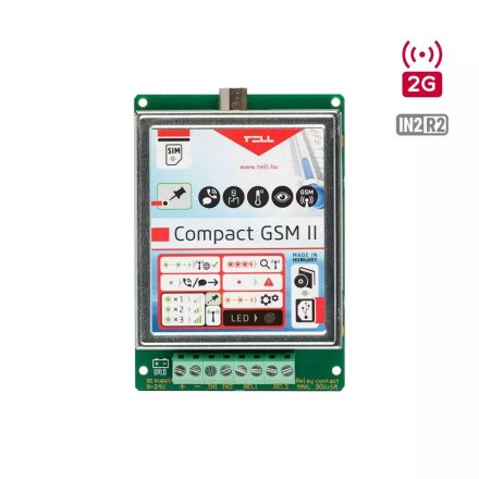 Compact GSM II-2G.IN2.R2 - kontaktusvezérelt átjelző, 2G, 2 bemenet + 2 relé