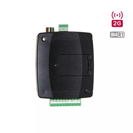 Adapter2-2G.IN4.R1- telefonvonal szimulátor, távfelügyeleti átjelző, SMS, hanghívás, 2G, 4 bemenet + 1 relé