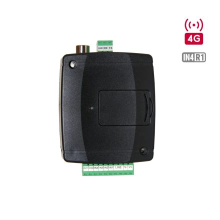 Adapter2 - 4G.IN4.R1 - telefonvonal szimulátor (emulátor), távfelügyeleti átjelző, értesítésekkel (SMS, hanghívásl), 4G, 4 bemenet + 1 relé