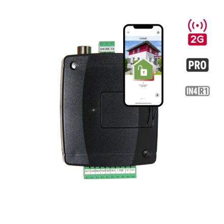 ecoLINE PRO-2G.IN4.R1- telefonvonal szimulátor, távfelügyeleti átjelző, push-értesítés, mobilapp, 4G, 4 bemenet + 1 relé