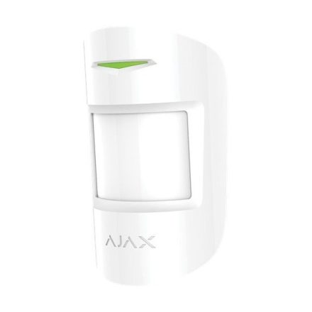 Ajax MotionProtect Plus WH, vezetéknélküli kombinált PIR+MW mozgásérzékelő, fehér