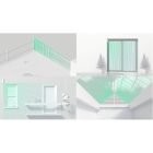 Ajax MotionProtect Curtain WH, vezetéknélküli függöny infra mozgásérzékelő, fehér