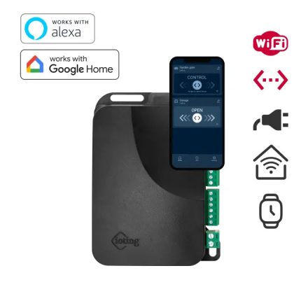 OPEN.ioting smart gate opener - WiFi gate opener or UTP/LAN connection, 85-265 VAC or PoE power feed