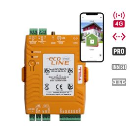 ecoLINE PRO DIN rail - ETH.4G.IN6.R1 - SIM-kártyával