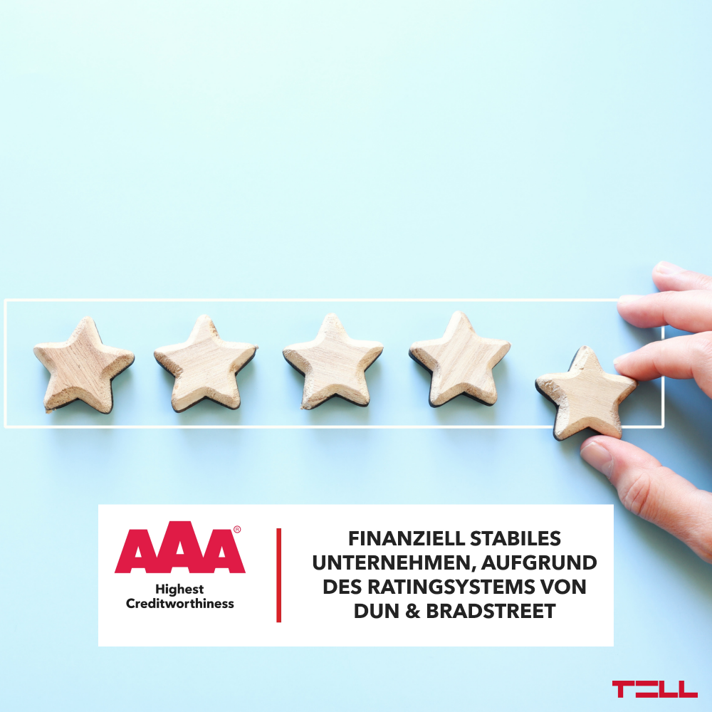 TELL gehört zu den Elite-Unternehmen Ungarns – wir haben das AAA-Rating (Triple A) erhalten