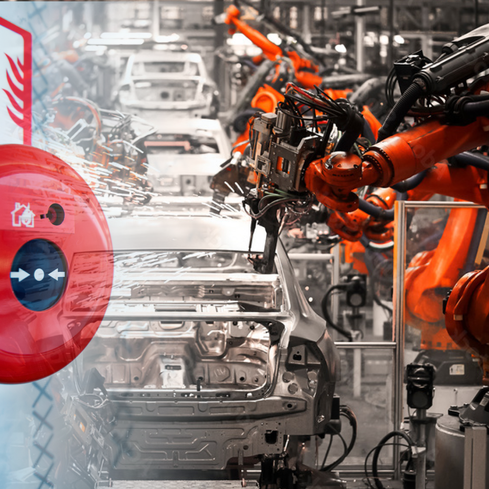 This is how the fire alarm signaling system is made for the BMW Group Plant Debrecen