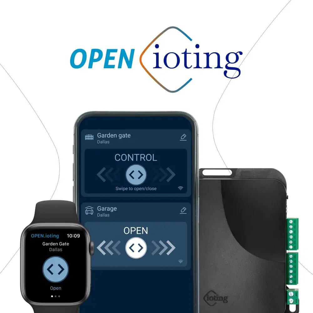Want to open your gate with your smartwatch? It's possible now! OPEN.ioting is here